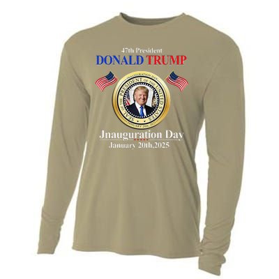 Donald Trump Inauguration Day 2025 47th Usa President Cooling Performance Long Sleeve Crew