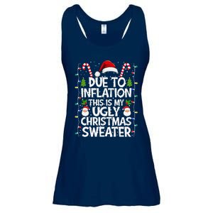 Due To Inflation This Is My Ugly Sweater Family Christmas Ladies Essential Flowy Tank