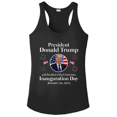 Donald Trump Inauguration Day 2025 47th Usa President Ladies PosiCharge Competitor Racerback Tank