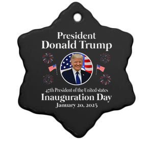 Donald Trump Inauguration Day 2025 47th Usa President Ceramic Star Ornament