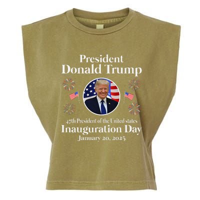 Donald Trump Inauguration Day 2025 47th Usa President Garment-Dyed Women's Muscle Tee