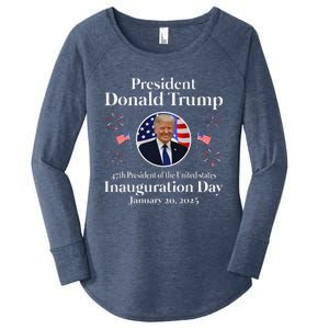 Donald Trump Inauguration Day 2025 47th Usa President Women's Perfect Tri Tunic Long Sleeve Shirt