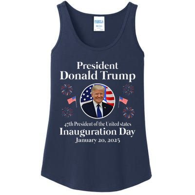 Donald Trump Inauguration Day 2025 47th Usa President Ladies Essential Tank