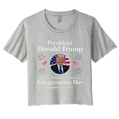 Donald Trump Inauguration Day 2025 47th Usa President Women's Crop Top Tee