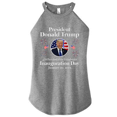 Donald Trump Inauguration Day 2025 47th Usa President Women's Perfect Tri Rocker Tank