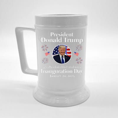 Donald Trump Inauguration Day 2025 47th Usa President Beer Stein