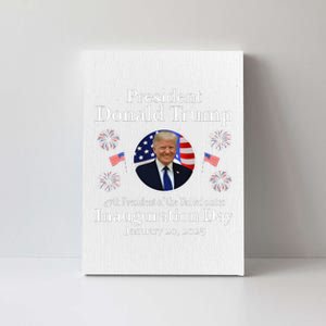 Donald Trump Inauguration Day 2025 47th Usa President Canvas