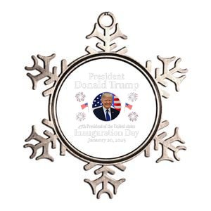 Donald Trump Inauguration Day 2025 47th Usa President Metallic Star Ornament