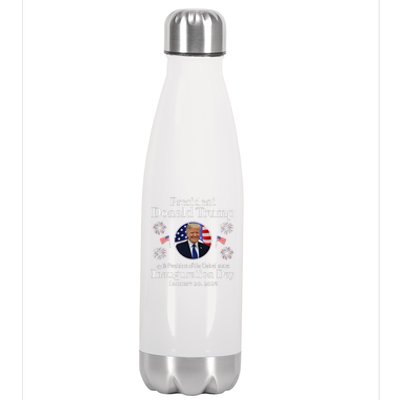 Donald Trump Inauguration Day 2025 47th Usa President Stainless Steel Insulated Water Bottle