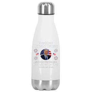 Donald Trump Inauguration Day 2025 47th Usa President Stainless Steel Insulated Water Bottle