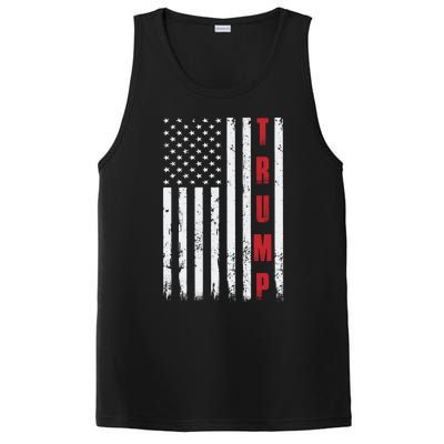 Donald Trump Is My President 4th Of July Usa Trump Flag Gift PosiCharge Competitor Tank