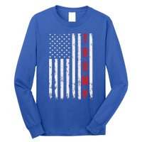 Donald Trump Is My President 4th Of July Usa Trump Flag Gift Long Sleeve Shirt