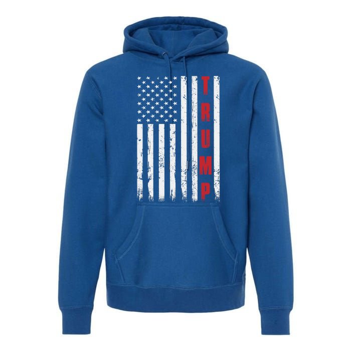 Donald Trump Is My President 4th Of July Usa Trump Flag Gift Premium Hoodie