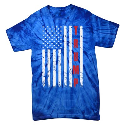 Donald Trump Is My President 4th Of July Usa Trump Flag Gift Tie-Dye T-Shirt