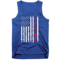 Donald Trump Is My President 4th Of July Usa Trump Flag Gift Tank Top