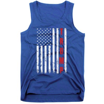 Donald Trump Is My President 4th Of July Usa Trump Flag Gift Tank Top