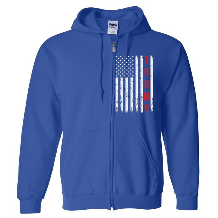 Donald Trump Is My President 4th Of July Usa Trump Flag Gift Full Zip Hoodie