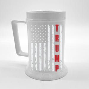 Donald Trump Is My President 4th Of July Usa Trump Flag Gift Beer Stein