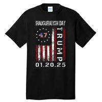 Donald Trump Inauguration Day 2025 47th President Usa Flag Tall T-Shirt