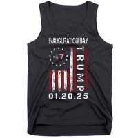 Donald Trump Inauguration Day 2025 47th President Usa Flag Tank Top