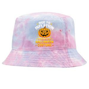 Due To Inflation This Is My Halloween Custome Pumpkin Funny Tie-Dyed Bucket Hat