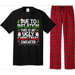 Due To Inflation This Is My Ugly Sweater Family Christmas Pajama Set