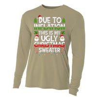 Due To Inflation This Is My Ugly Sweater Family Christmas Cooling Performance Long Sleeve Crew