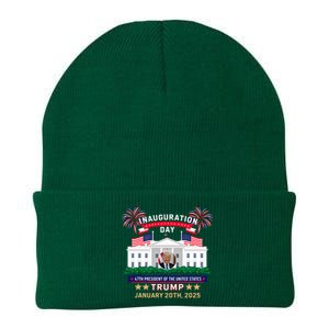 Donald Trump Inauguration Day 2025 47th President 47 Us Flag Knit Cap Winter Beanie