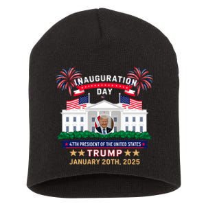 Donald Trump Inauguration Day 2025 47th President 47 Us Flag Short Acrylic Beanie