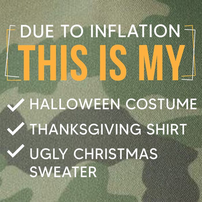 Due To Inflation This Is My Christmas Costume Funny Legacy Tie Dye Trucker Hat