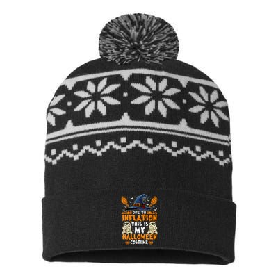 Due To Inflation This Is My Halloween Costume USA-Made Snowflake Beanie