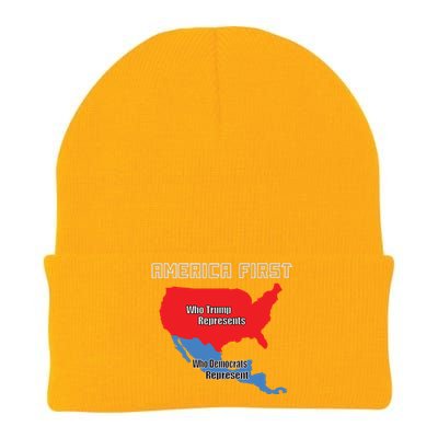 Donald Trump Illegal Build The Wall America First Knit Cap Winter Beanie