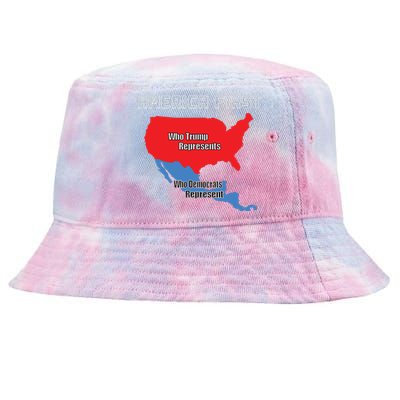 Donald Trump Illegal Build The Wall America First Tie-Dyed Bucket Hat