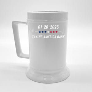 Donald Trump Inauguration 2025 Taking America Back Gift Beer Stein