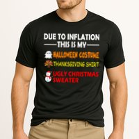 Due To Inflation This Is My Halloween Thanksgiving Ugly Christmas Cooling Performance Crew T-Shirt