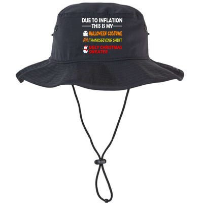 Due To Inflation This Is My Halloween Thanksgiving Ugly Christmas Bucket Hat