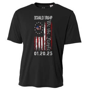 Donald Trump Inauguration Day 2025 47th President Usa Flag Cooling Performance Crew T-Shirt