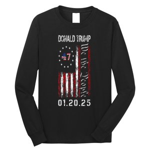 Donald Trump Inauguration Day 2025 47th President Usa Flag Long Sleeve Shirt