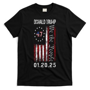 Donald Trump Inauguration Day 2025 47th President Usa Flag T-Shirt