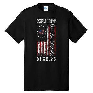 Donald Trump Inauguration Day 2025 47th President Usa Flag Tall T-Shirt