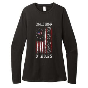 Donald Trump Inauguration Day 2025 47th President Usa Flag Womens CVC Long Sleeve Shirt