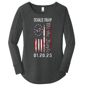 Donald Trump Inauguration Day 2025 47th President Usa Flag Women's Perfect Tri Tunic Long Sleeve Shirt