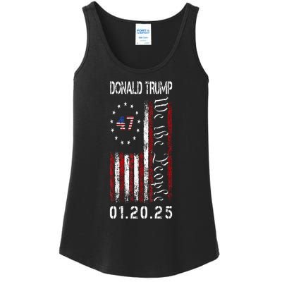 Donald Trump Inauguration Day 2025 47th President Usa Flag Ladies Essential Tank