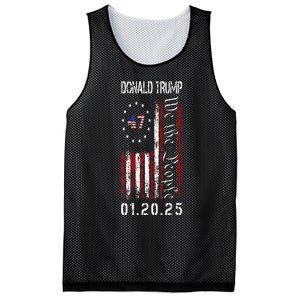 Donald Trump Inauguration Day 2025 47th President Usa Flag Mesh Reversible Basketball Jersey Tank