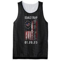 Donald Trump Inauguration Day 2025 47th President Usa Flag Mesh Reversible Basketball Jersey Tank