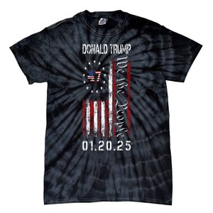 Donald Trump Inauguration Day 2025 47th President Usa Flag Tie-Dye T-Shirt