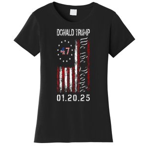 Donald Trump Inauguration Day 2025 47th President Usa Flag Women's T-Shirt