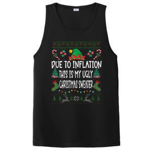 Due To Inflation Ugly Christmas Sweaters Funny Pjs Matching PosiCharge Competitor Tank