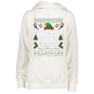 Due To Inflation Ugly Christmas Sweaters Funny Pjs Matching Womens Funnel Neck Pullover Hood