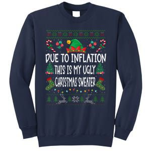 Due To Inflation Ugly Christmas Sweaters Funny Pjs Matching Sweatshirt